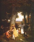 Agasse, Jacques-Laurent The Playground Sweden oil painting reproduction
